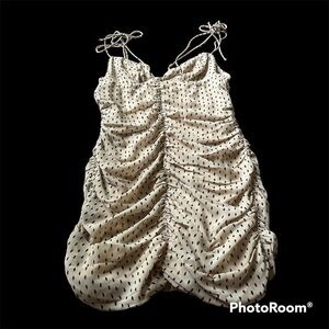 Victoria + Sophia sexy cinched dotted dress